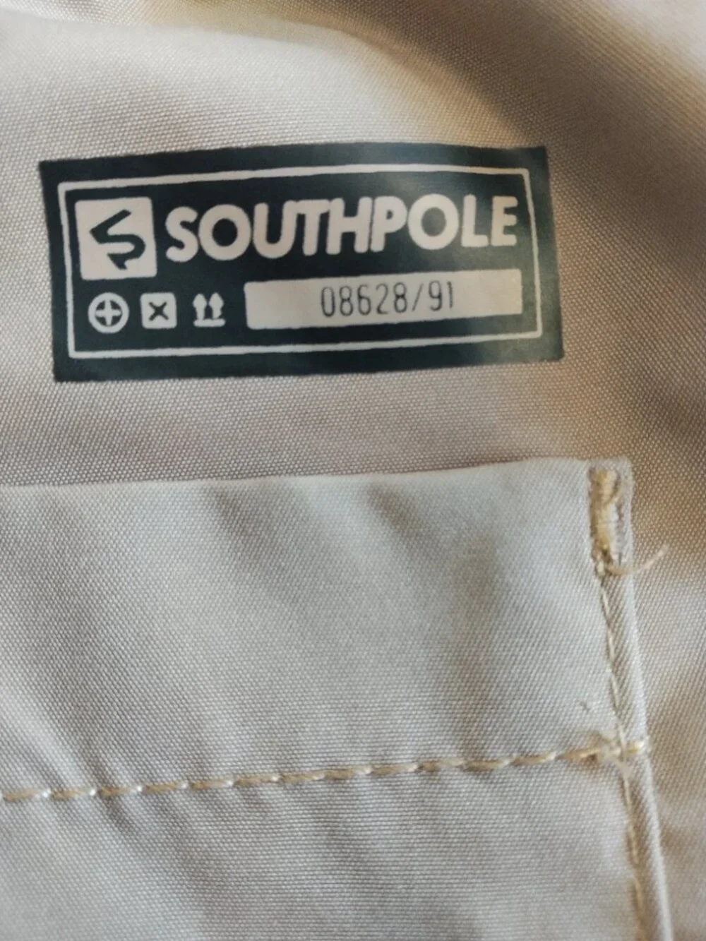 Southpole Pants Mens Large Tan Tech Utility Cargo Joggers Mechanical Stretch New